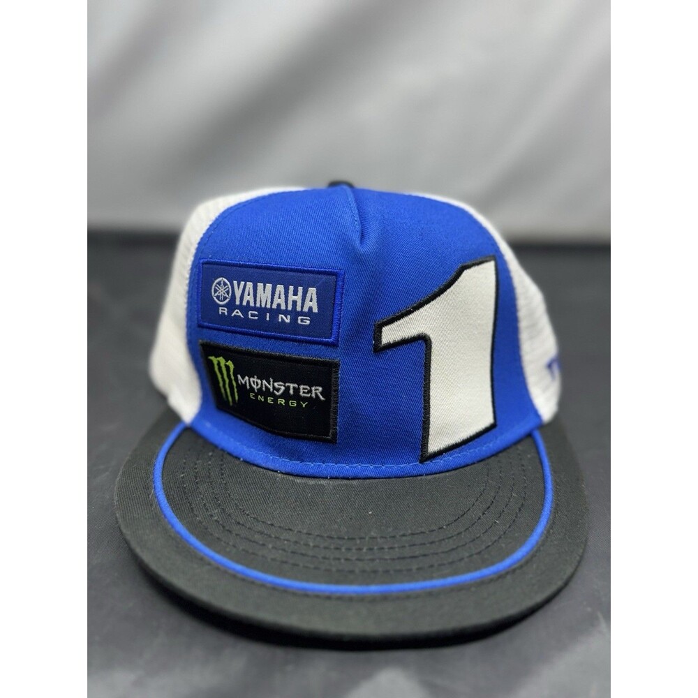 Monster Energy Yamaha Racing Eli Tomac #1 Supercross Blue Trucker Hat Cap OS